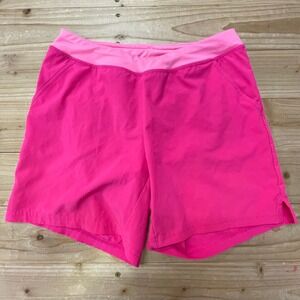 Lands' End Girls Hot Pink Athletic‎ Shorts Size 10-12 Kids Activewear